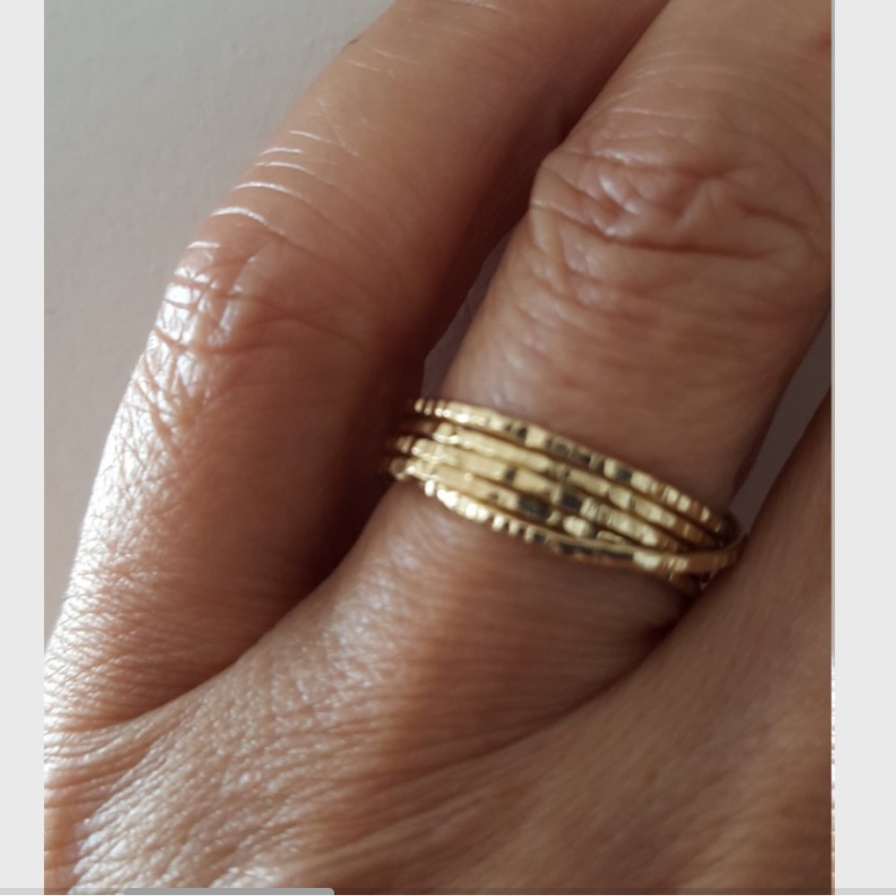 14k Gold-Filled Modern Interlocking Ring
